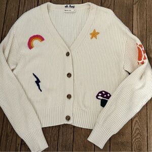 Marine Layer “Oh Hey” Embroidered Cardigan
Size Small